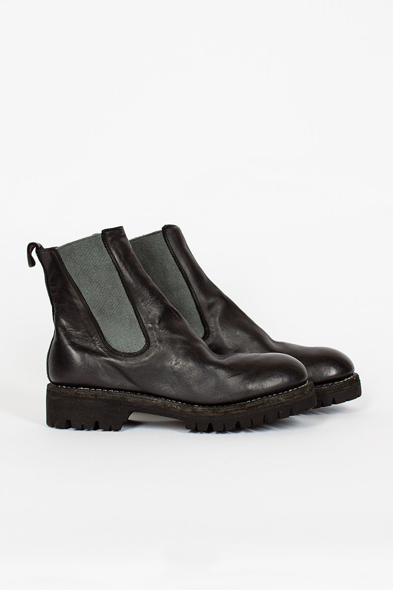 76V Soft Horse Full Grain Chelsea Boot BLKT