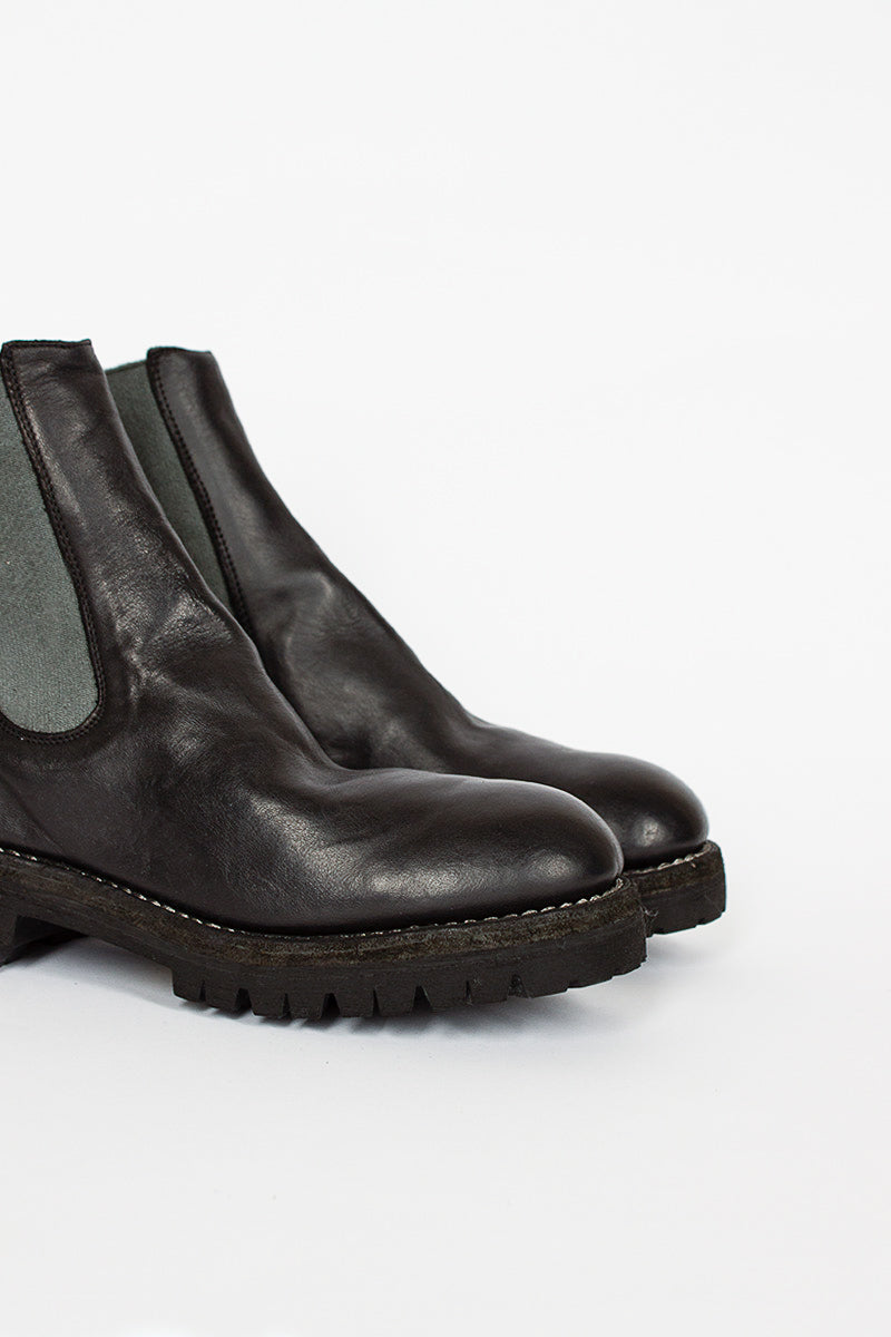 76V Soft Horse Full Grain Chelsea Boot BLKT