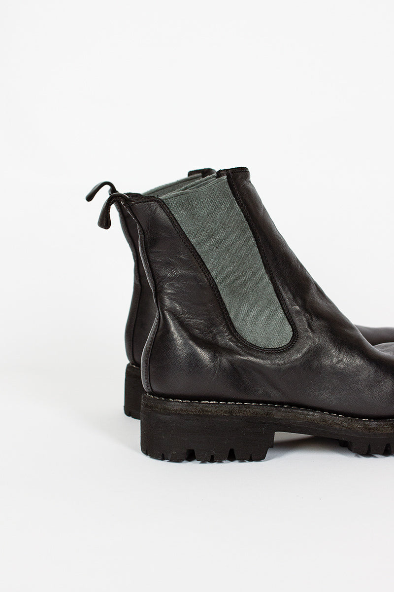 76V Soft Horse Full Grain Chelsea Boot BLKT