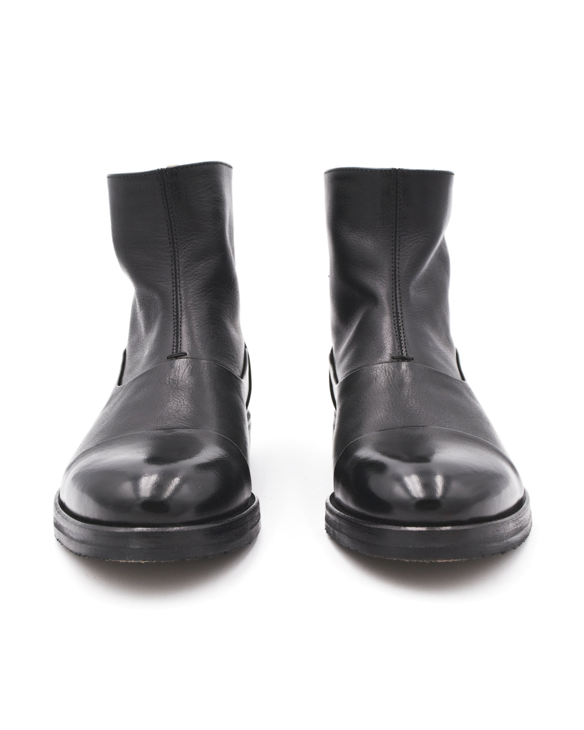 Alberto Fasciani Black Crepe Sole Zip Boot