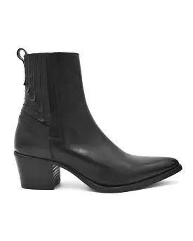 Alberto Fasciani Black Pointed Toe Western Chelsea