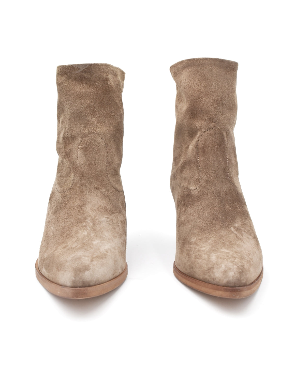 Alberto Fasciani Felicia Taupe Suede Point Toe Boot