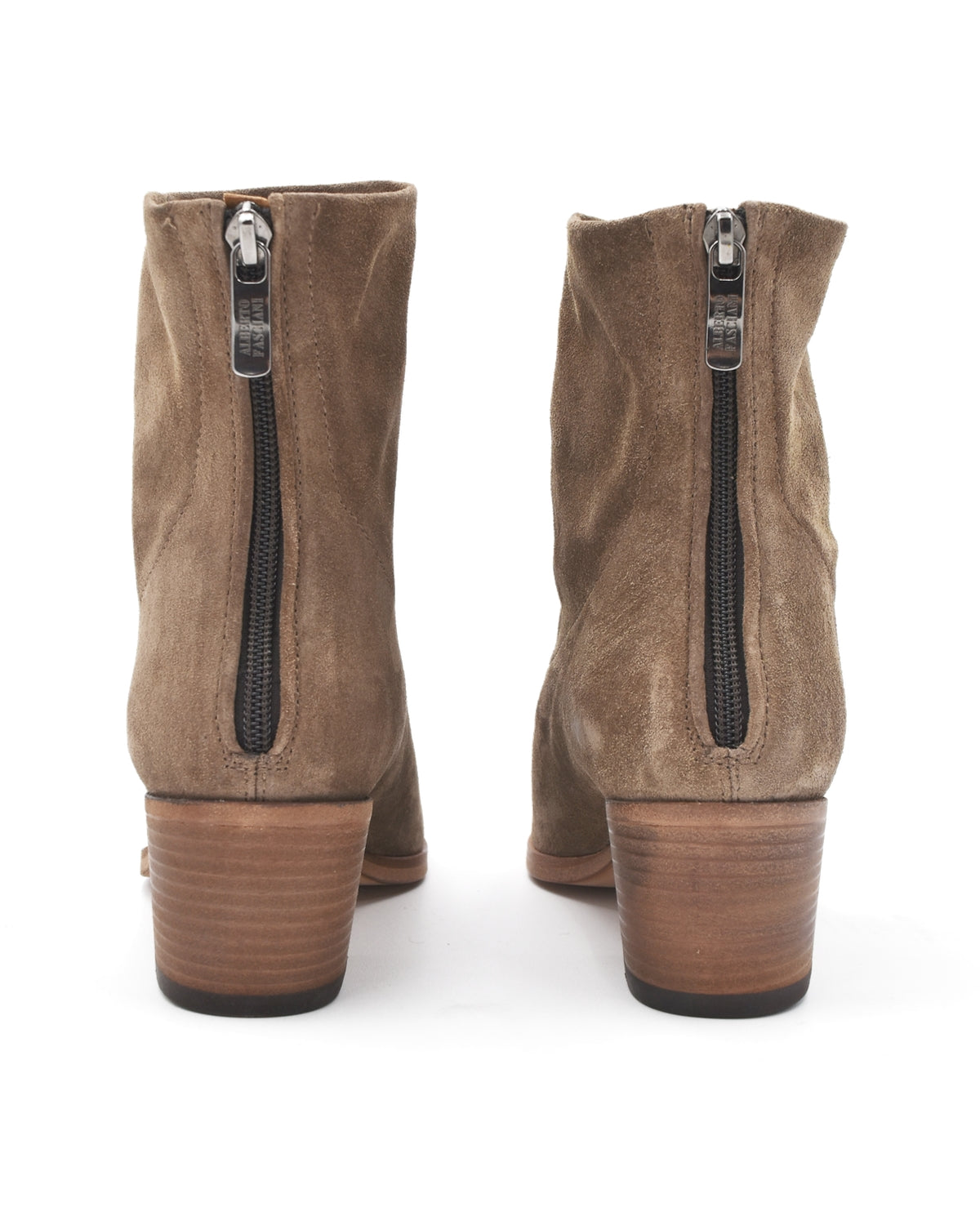 Alberto Fasciani Felicia Taupe Suede Point Toe Boot