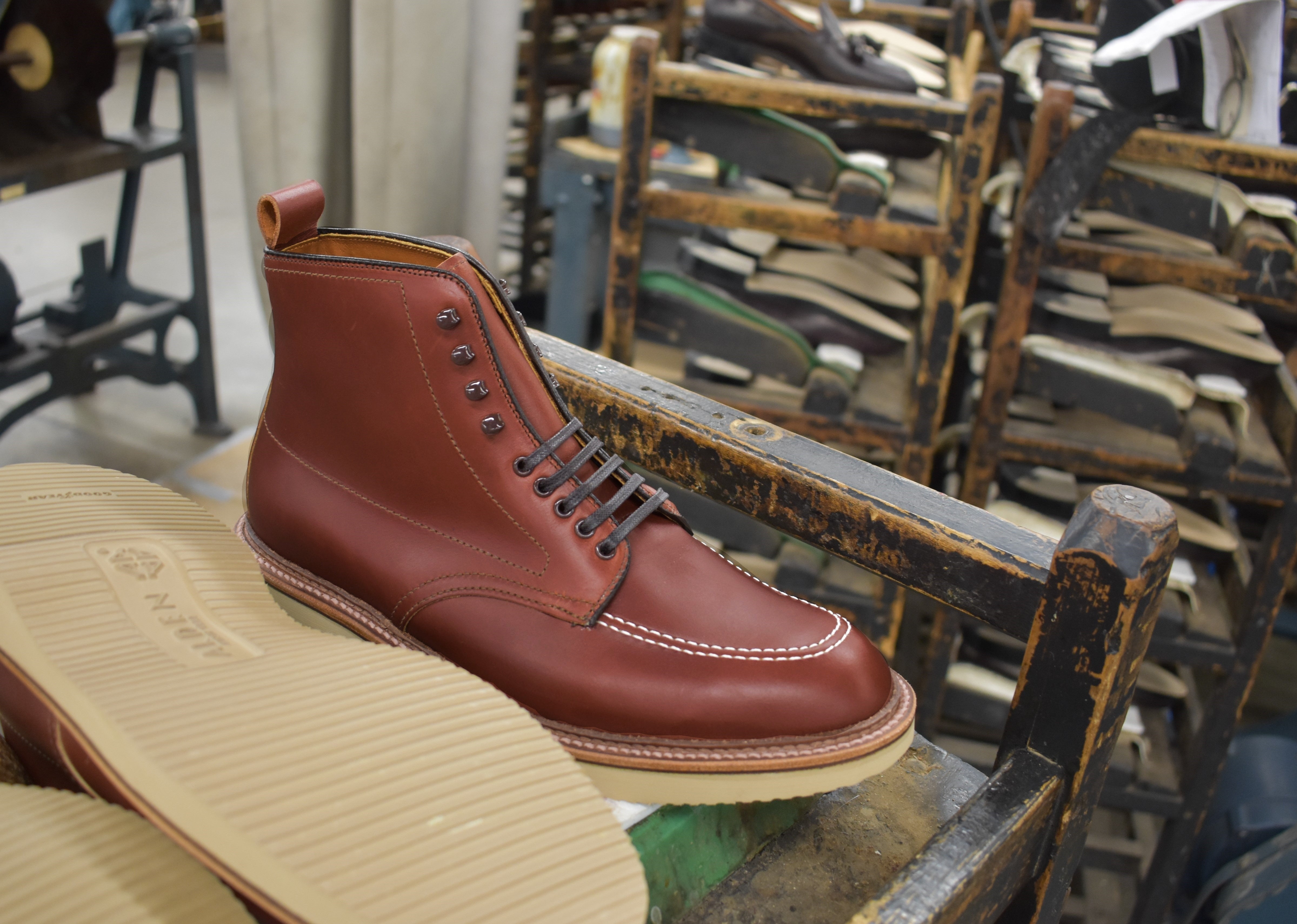 Alden Classic Indy 405 Boot on Wedge Work Sole