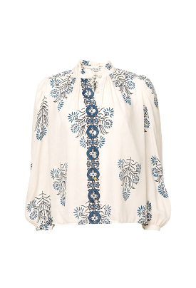 Annabel Black and Blue Shirt