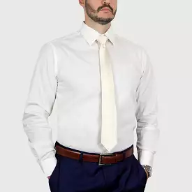 ARTURO Modern Fit Long Sleeve Ivory Dress Shirt