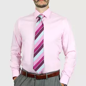 ARTURO Modern Fit Long Sleeve Pink Dress Shirt