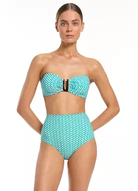 Asceno Bandeau Bikini Top - Mineral