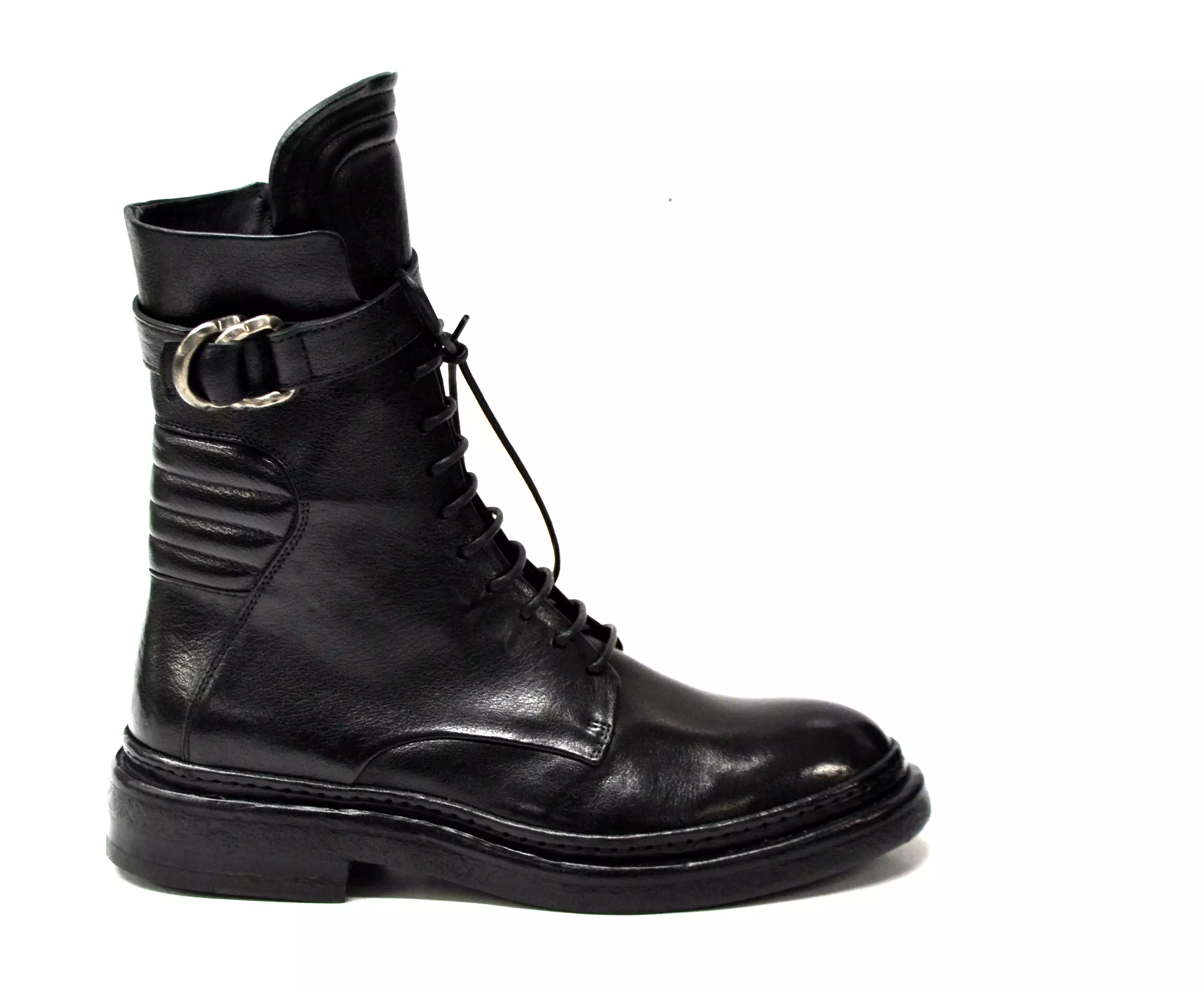 AUGUSTA Black Leather Boots