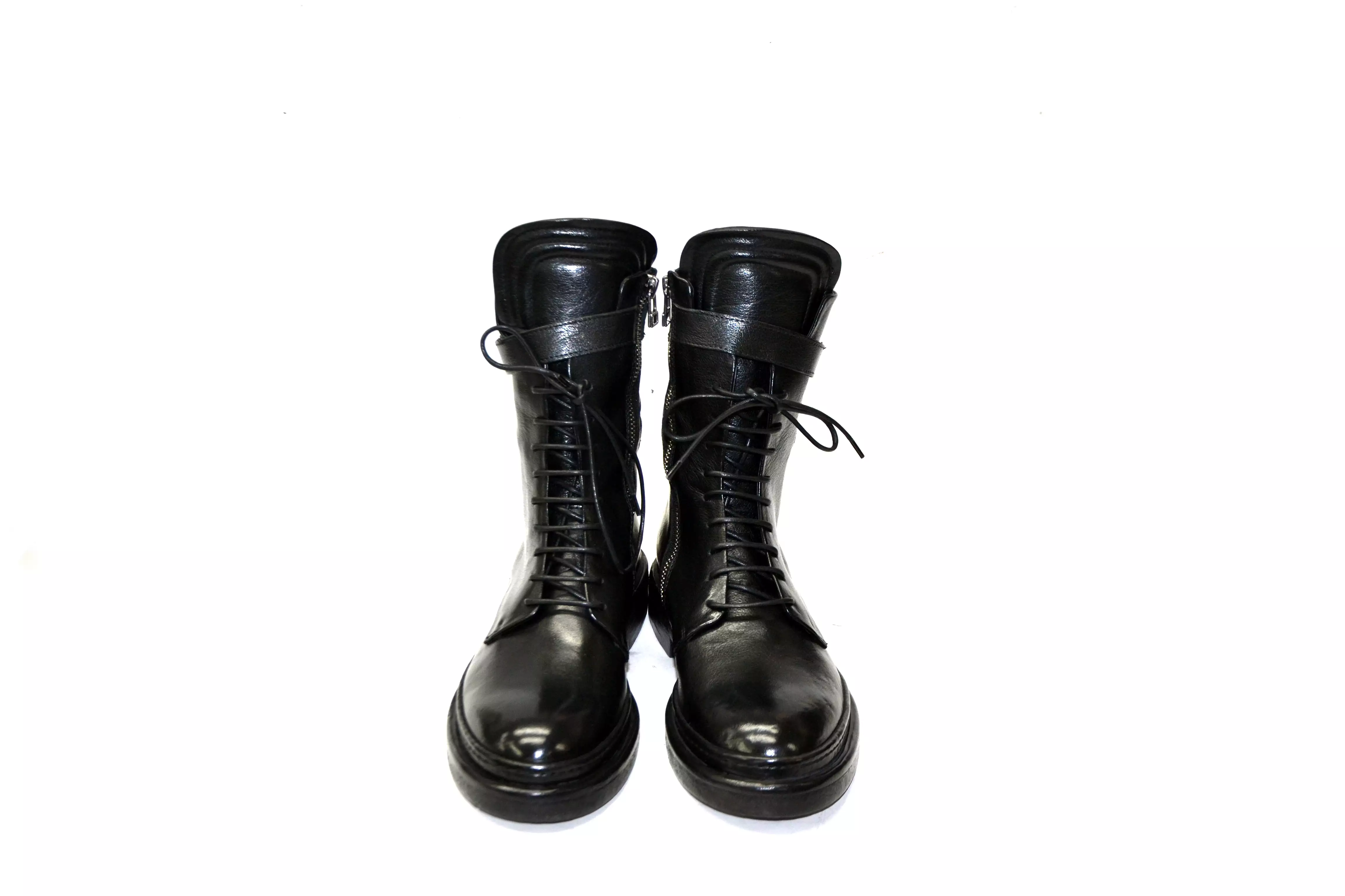 AUGUSTA Black Leather Boots