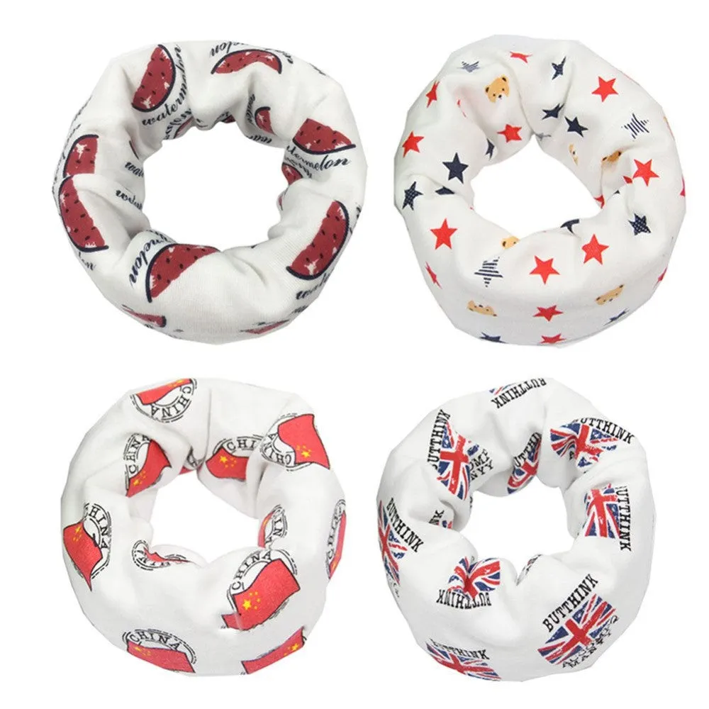 Baby Scarf 40*20cm Kids Child Cotton Scarf Boys Girl O Ring Scarf Children Collar Neck Scarf S1 SM6