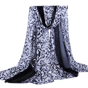 Bandana Women Printing Long Soft Wrap Scarf Ladies Shawl Georgette Scarves Scarf Luxury Fast Shipping Feida