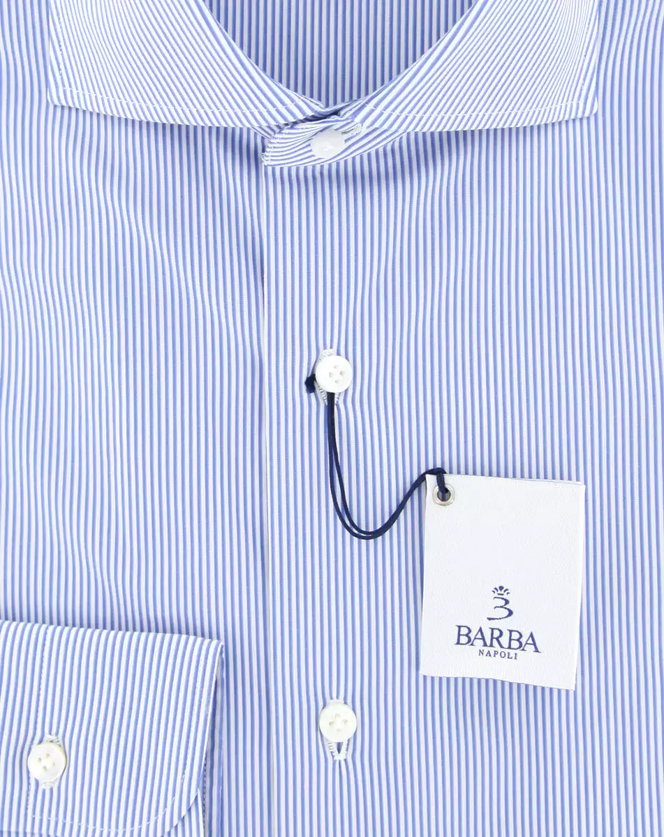 Barba Napoli Blue Shirt - Extra Slim