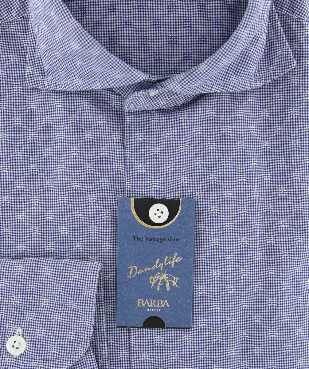 Barba Napoli Blue Shirt - Extra Slim