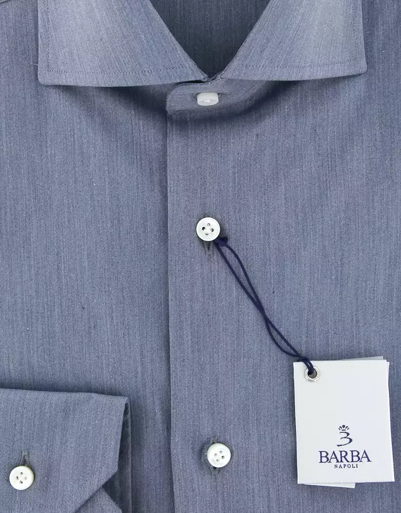 Barba Napoli Blue Shirt - Extra Slim