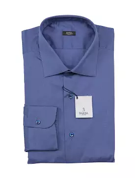 Barba Napoli Blue Shirt - Extra Slim