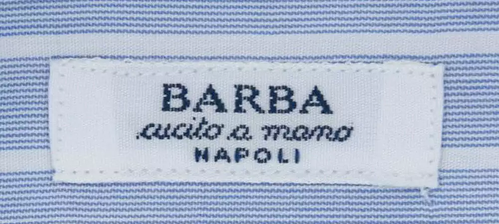 Barba Napoli Blue Shirt - Slim - 14.5 US / 37 EU