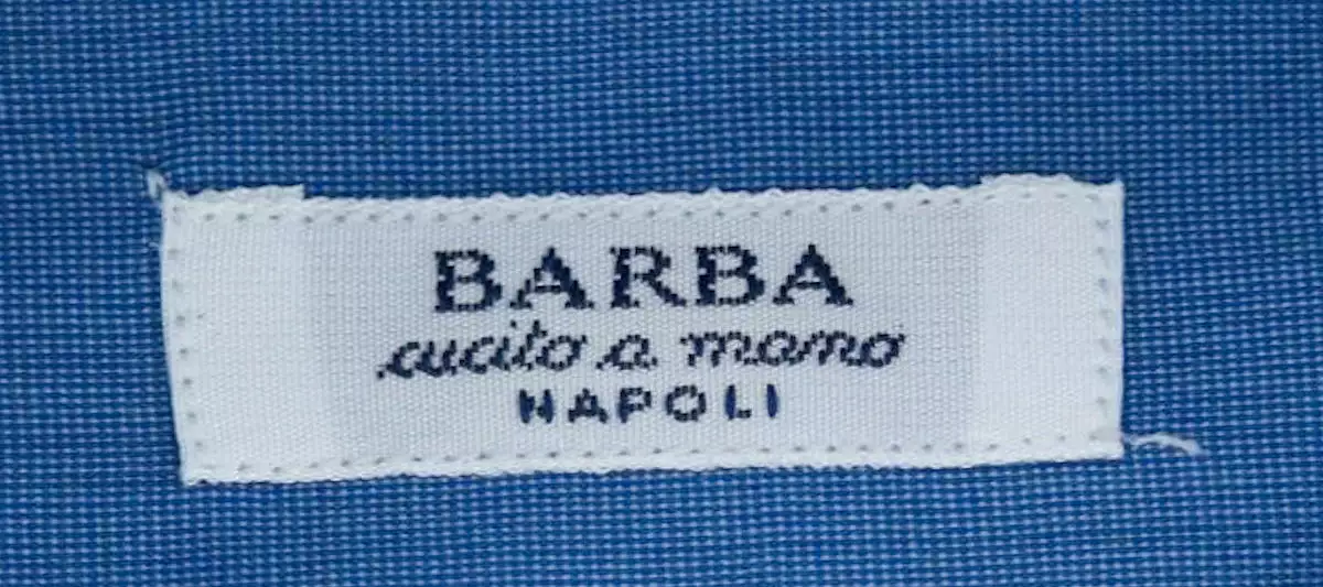 Barba Napoli Blue Shirt - Slim