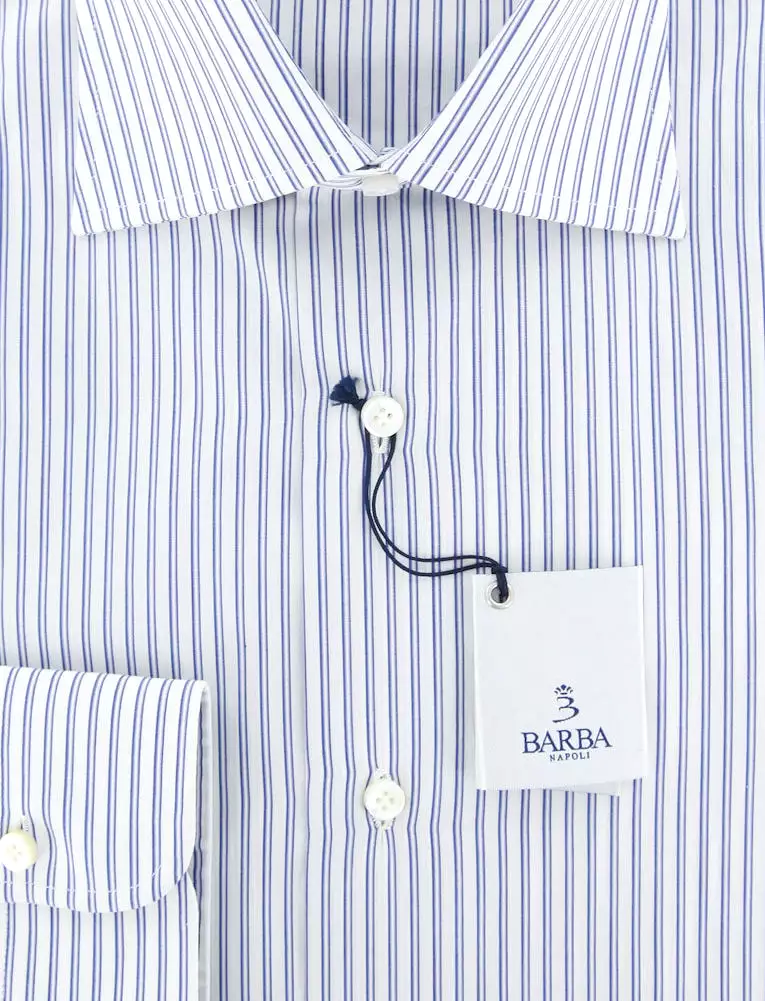 Barba Napoli Blue Shirt - Slim