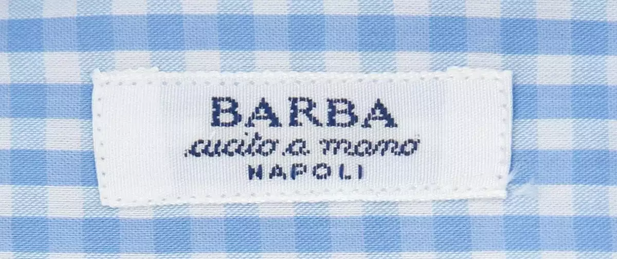 Barba Napoli Blue Shirt - Slim