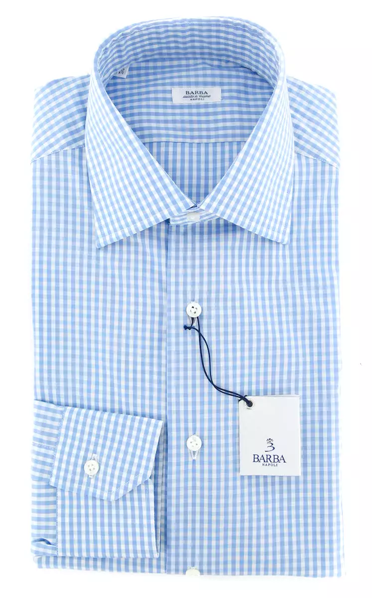 Barba Napoli Blue Shirt - Slim