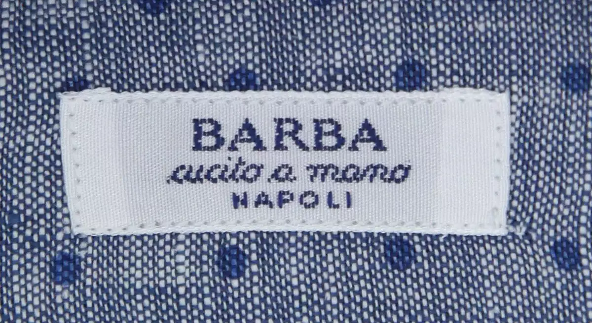 Barba Napoli Blue Shirt - Slim