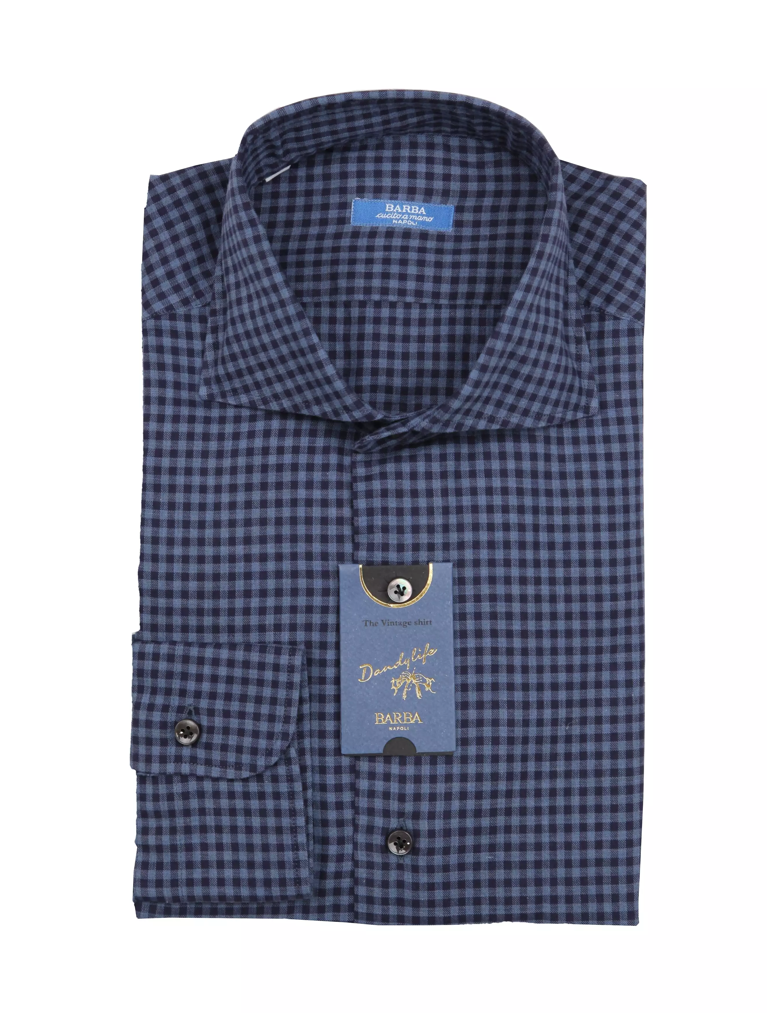 Barba Napoli Dark Blue Shirt - Extra Slim