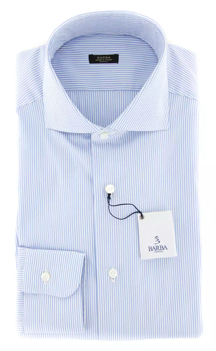 Barba Napoli Light Blue Shirt - Extra Slim