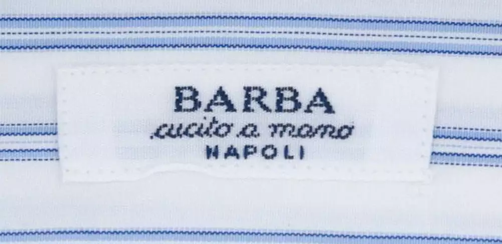 Barba Napoli Light Blue Shirt - Slim - 15 US / 38 EU