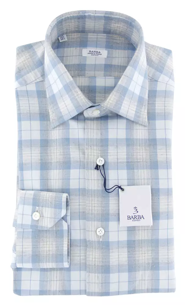 Barba Napoli Light Blue Shirt - Slim