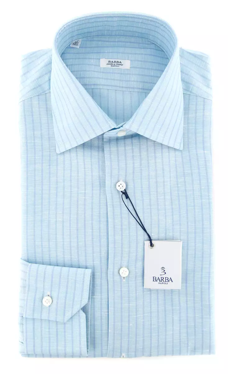 Barba Napoli Light Blue Shirt - Slim