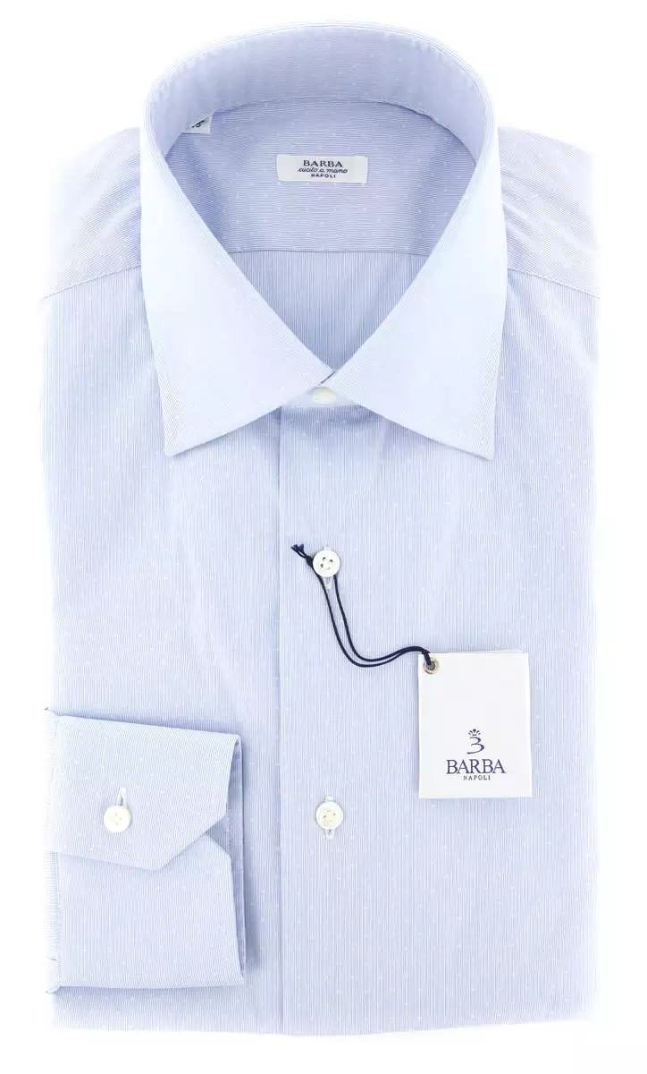 Barba Napoli Light Blue Shirt - Slim