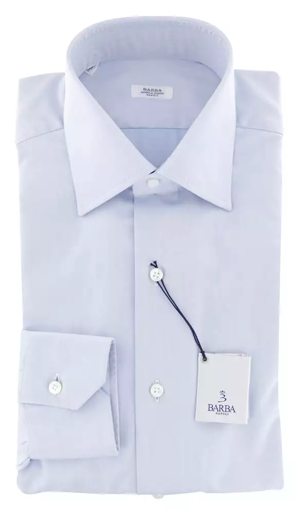 Barba Napoli Light Blue Shirt - Slim