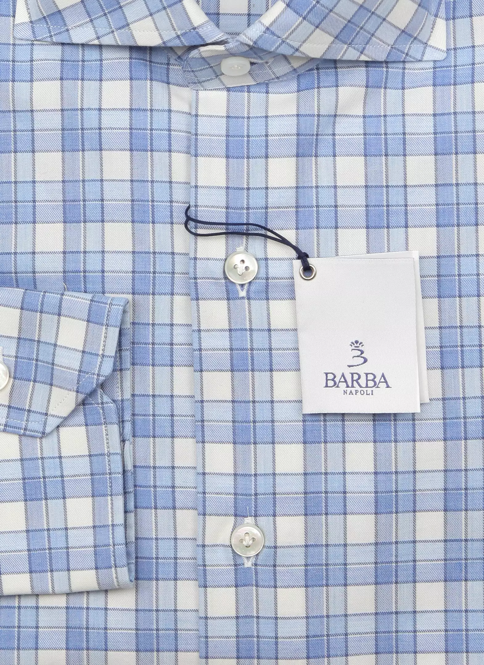 Barba Napoli Light Blue Shirt - Slim