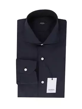 Barba Napoli Midnight Navy Blue Shirt - Extra Slim