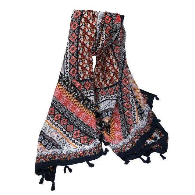 Beach Cover Up Tassel Beach Towel Scarf Picnic Blanket Throw Mat YLYL SM6