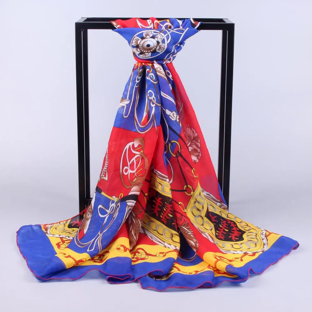 Beach Scarf Sexy Scarves From India Loose Shawls / Women Long Chiffon Soft Wrap scarfs Ladies