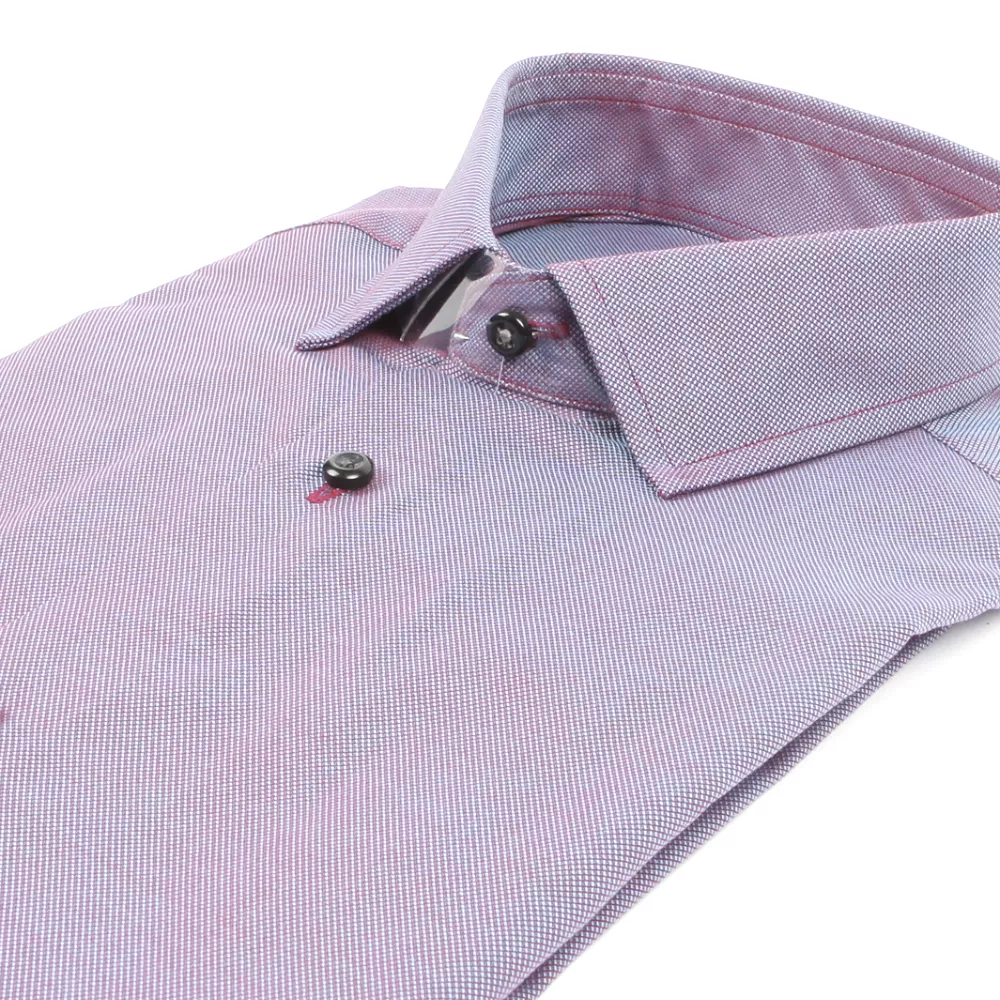 BEN SHERMAN Wine & Blue Royal Oxford Shirt