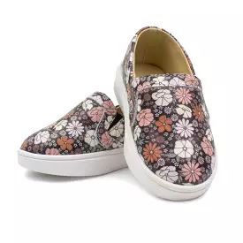 Black Floral - Slip On Sneaker