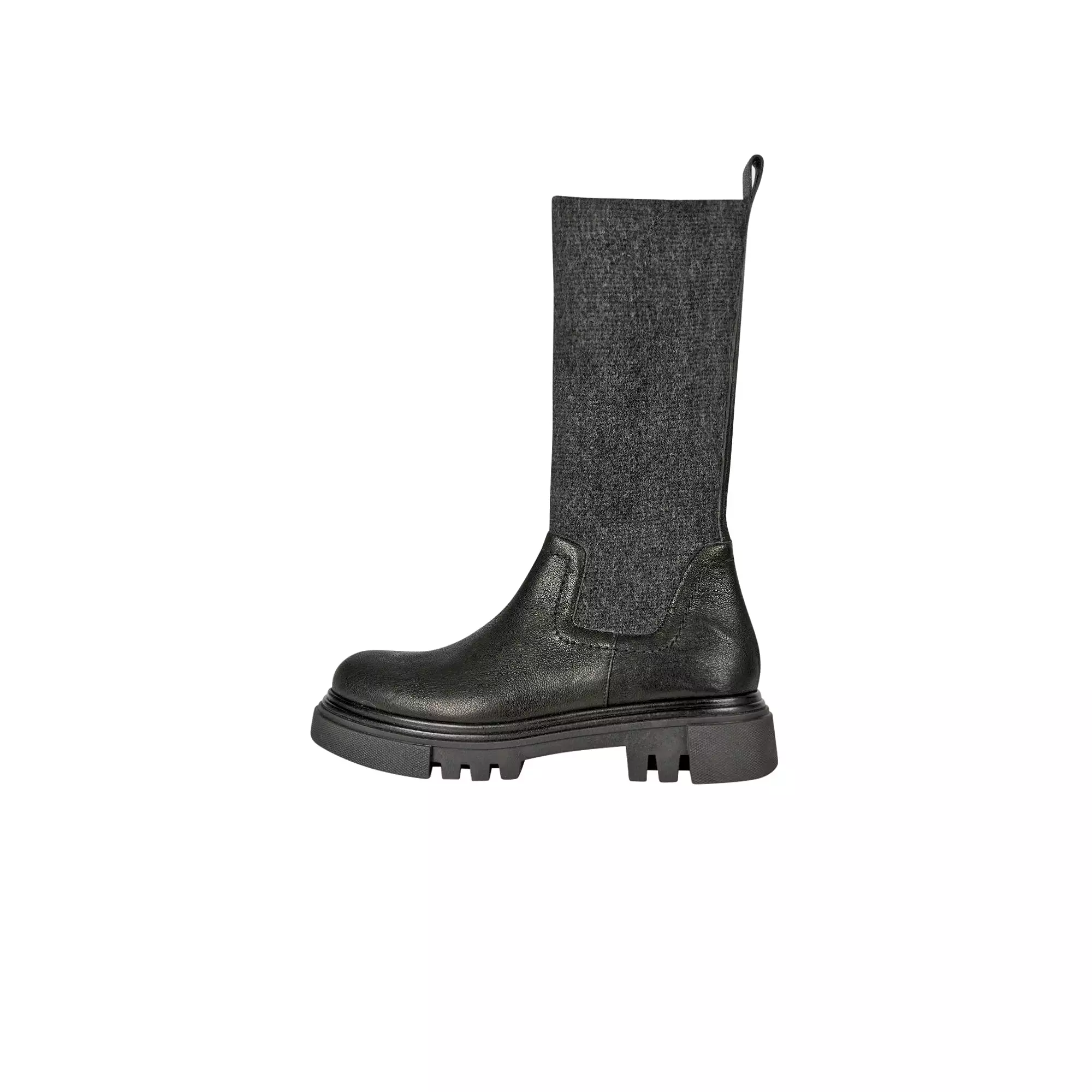 Boot Old Iron Stretch Wool Black