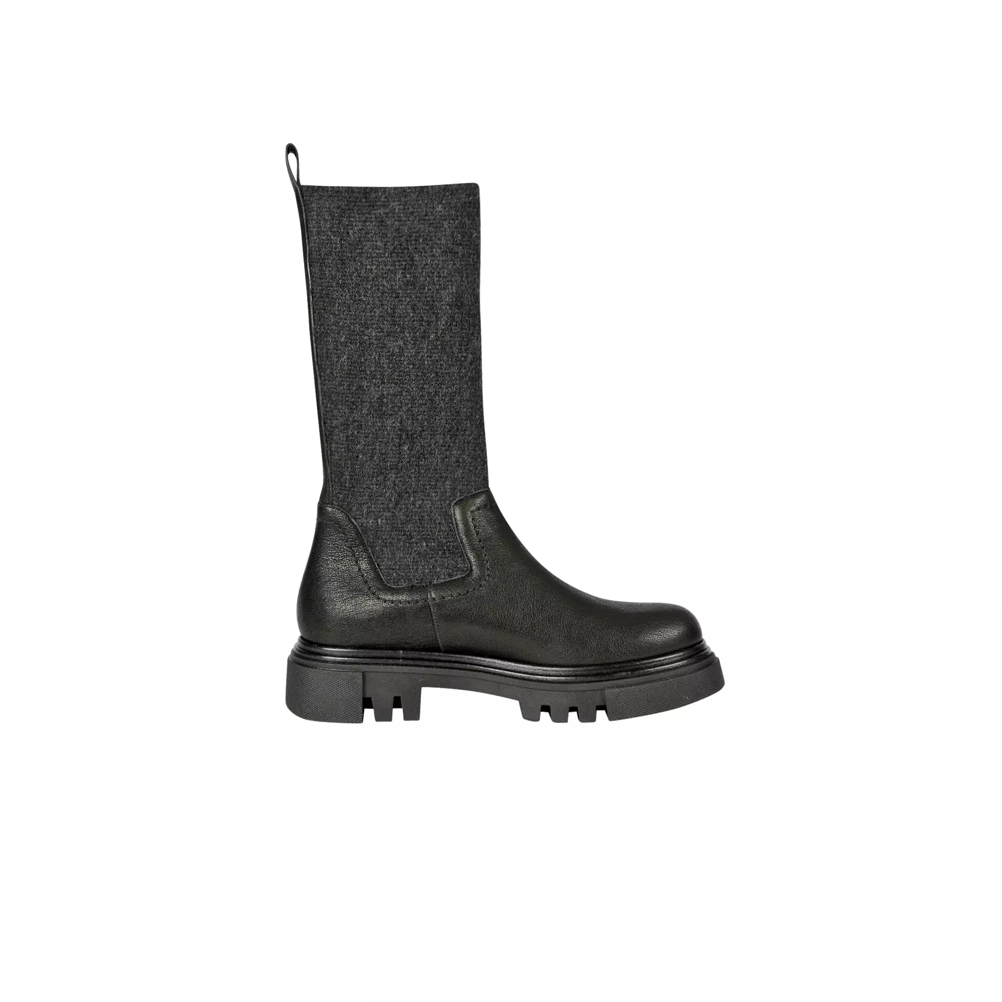 Boot Old Iron Stretch Wool Black