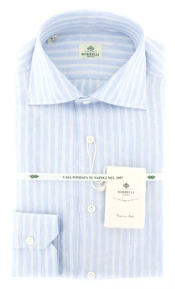 Borrelli Light Blue Shirt - Extra Slim