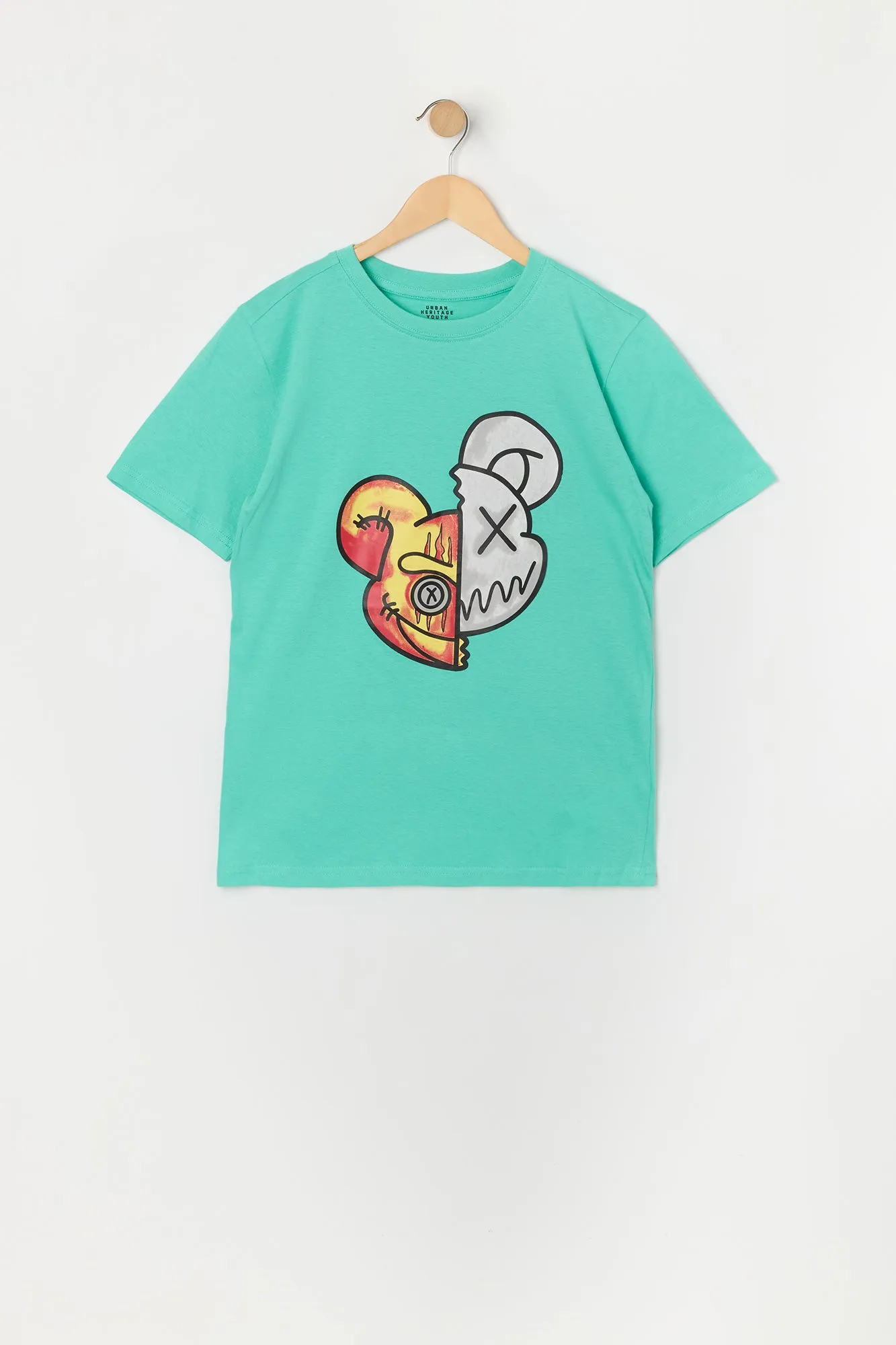 Boys Dabbing Teddy Graphic T-Shirt