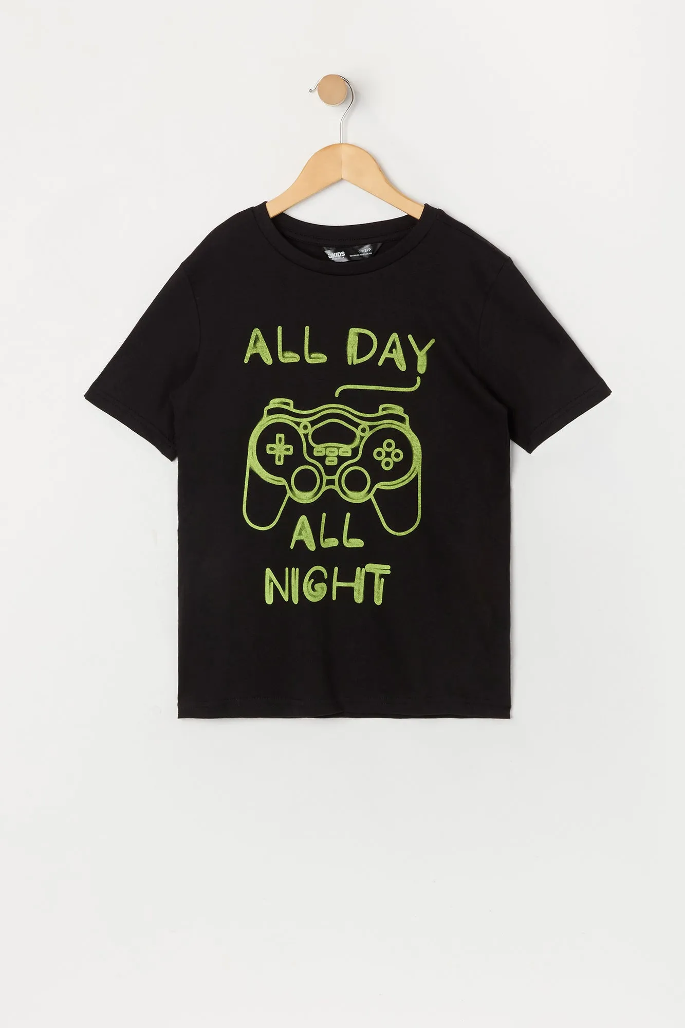 Boys Gaming All Day All Night Graphic T-Shirt