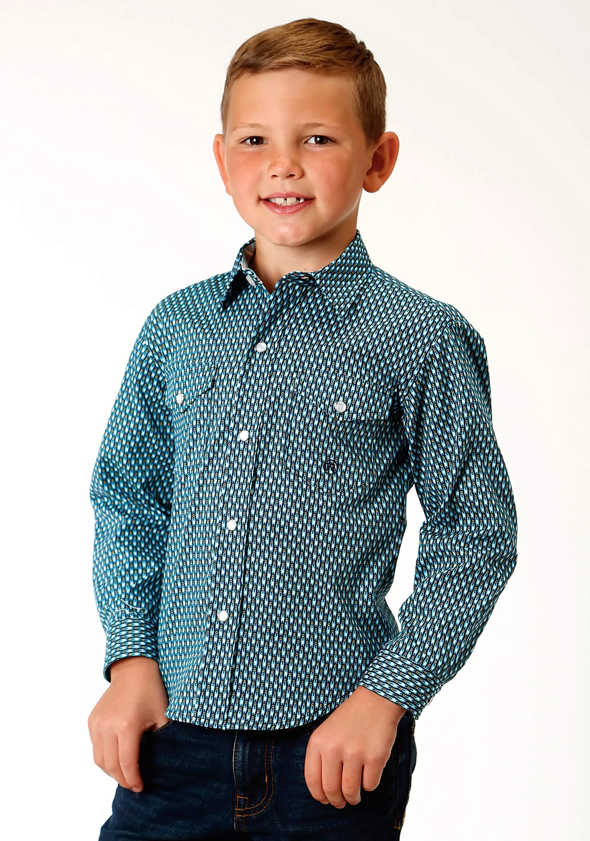 Boy's Roper Blue Shirt