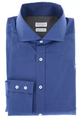 Brunello Cucinelli Blue Shirt - Full