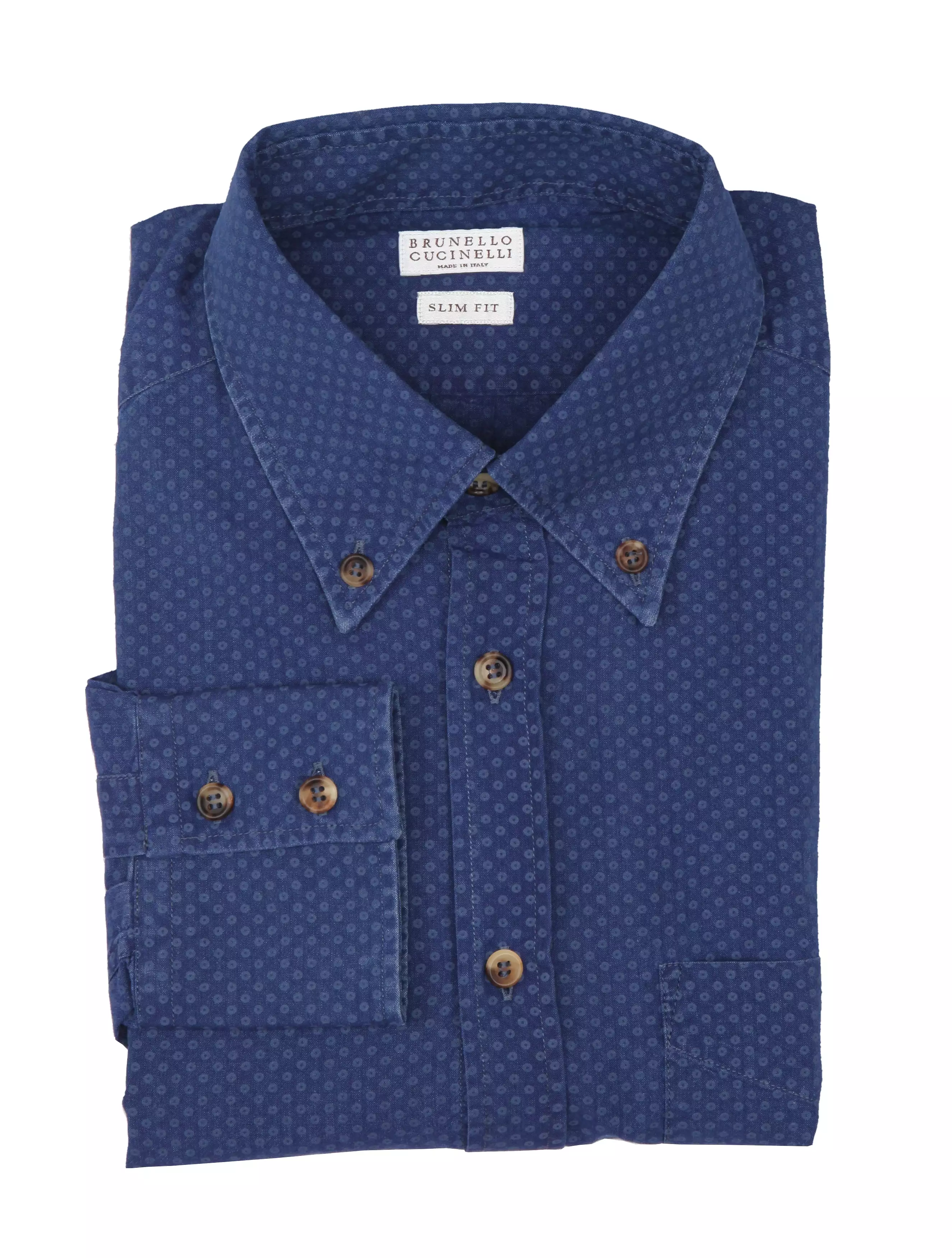 Brunello Cucinelli Blue Shirt - Slim