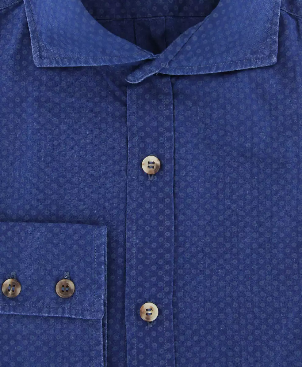 Brunello Cucinelli Blue Shirt - Slim