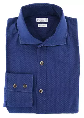 Brunello Cucinelli Blue Shirt - Slim