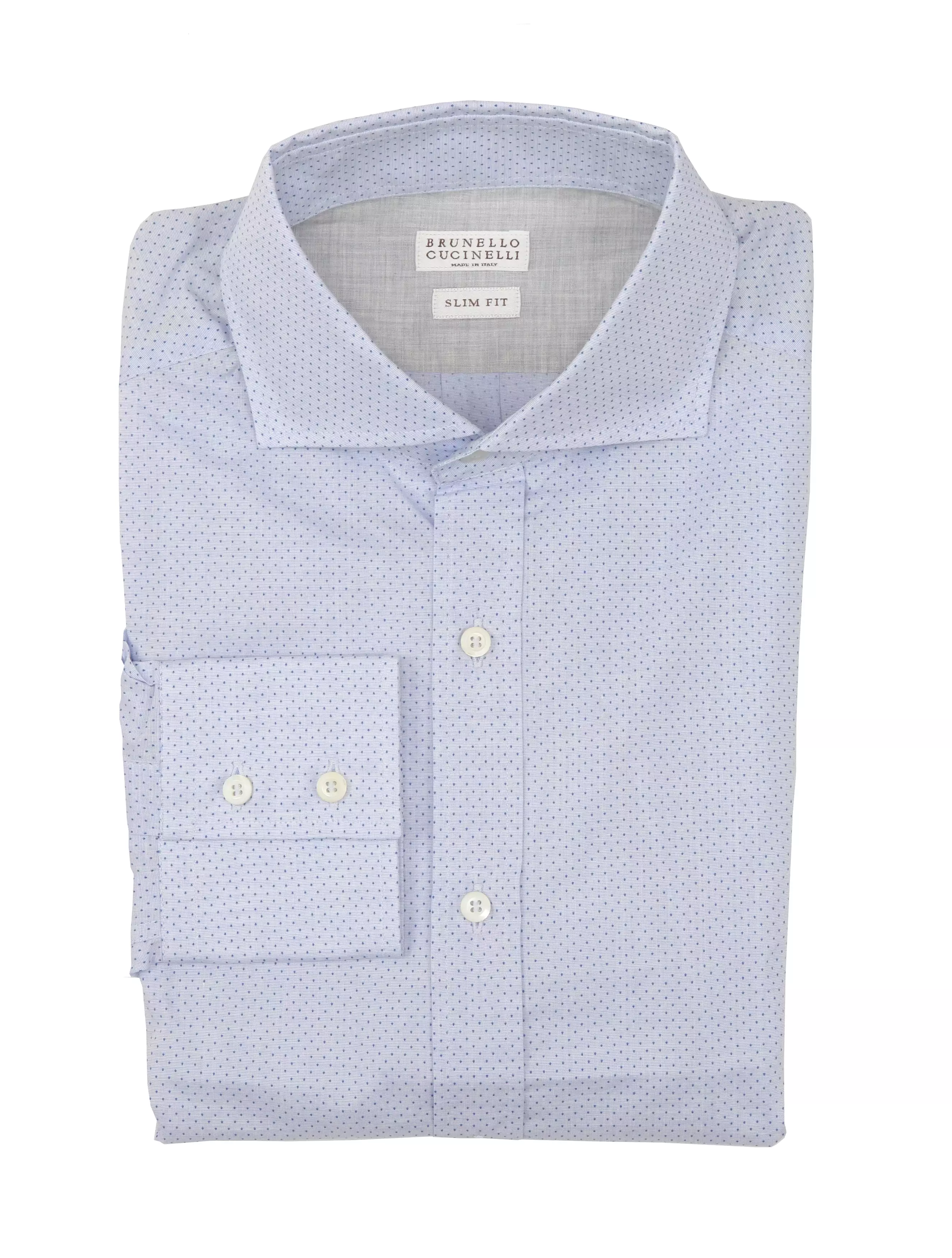 Brunello Cucinelli Light Blue Shirt - Slim